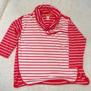 3/4 sleeve light weight cowl neck top